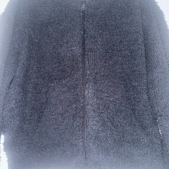 SKIMS Black Teddy Zip Up Hoodie size S/M - Picture 8 of 8
